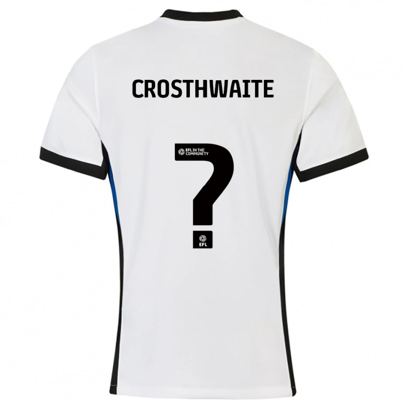 Danxen Męski Lily Crosthwaite #0 Biało-Niebieski Wyjazdowa Koszulka 2025/26 Koszulki Klubowe