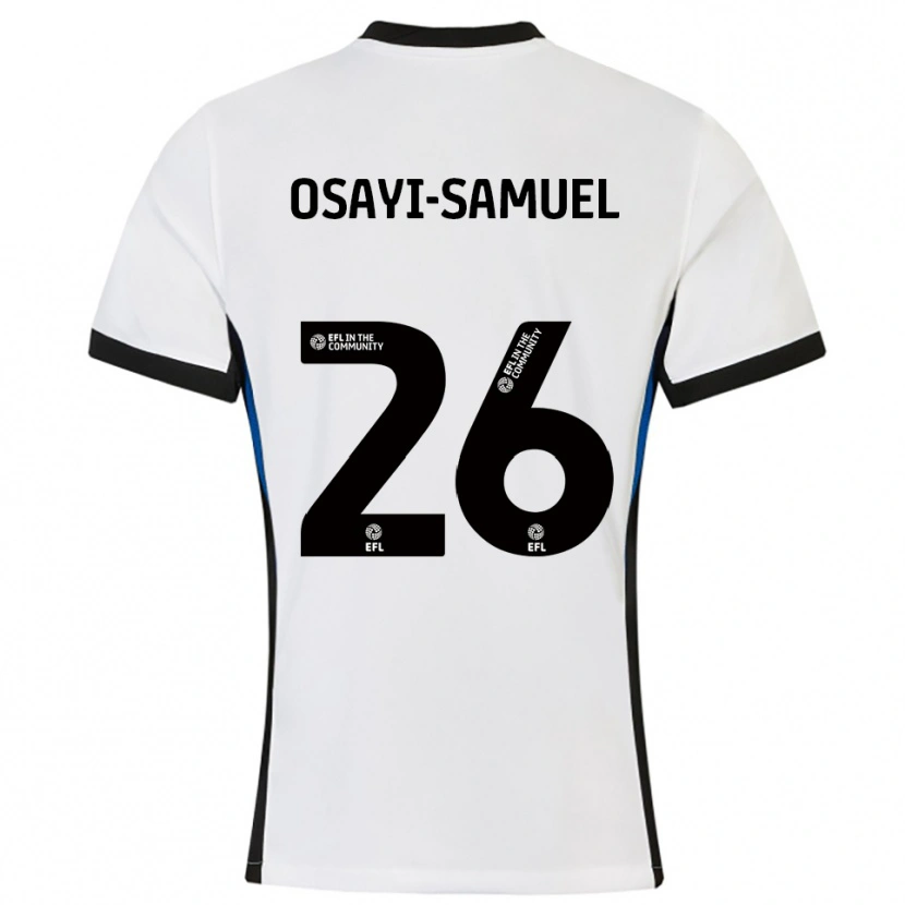 Danxen Męski Bright Osayi-Samuel #26 Biało-Niebieski Wyjazdowa Koszulka 2025/26 Koszulki Klubowe