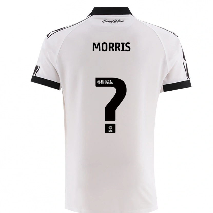 Danxen Męski Matt Morris #0 Biało-Czarny Wyjazdowa Koszulka 2025/26 Koszulki Klubowe