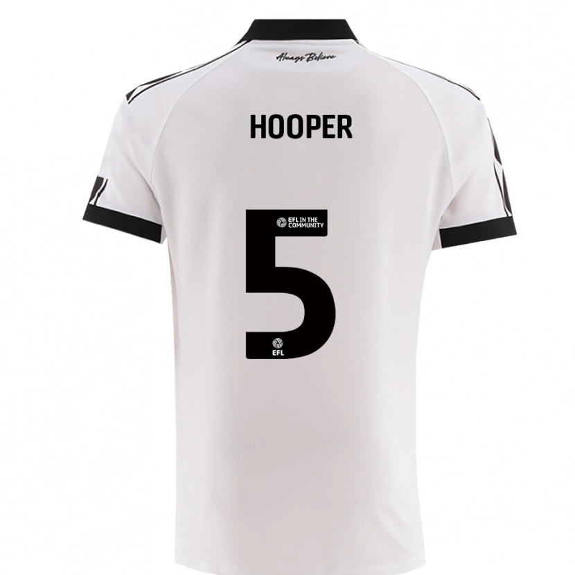 Danxen Męski Jack Hooper #5 Biało-Czarny Wyjazdowa Koszulka 2025/26 Koszulki Klubowe