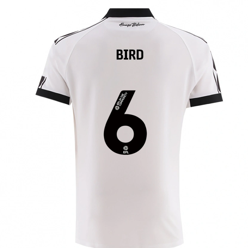 Danxen Męski Max Bird #6 Biało-Czarny Wyjazdowa Koszulka 2025/26 Koszulki Klubowe