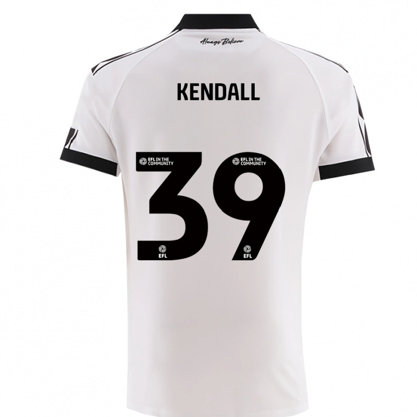 Danxen Męski Maya Kendall #39 Biało-Czarny Wyjazdowa Koszulka 2025/26 Koszulki Klubowe