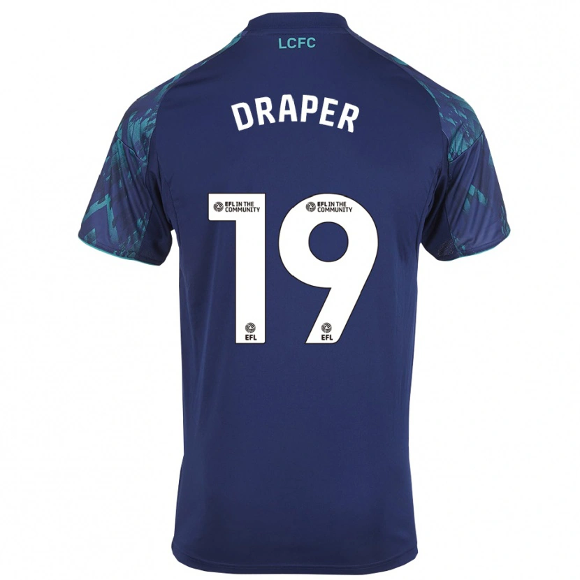 Danxen Męski Denny Draper #19 Granatowo-Zielono-Biały Wyjazdowa Koszulka 2025/26 Koszulki Klubowe