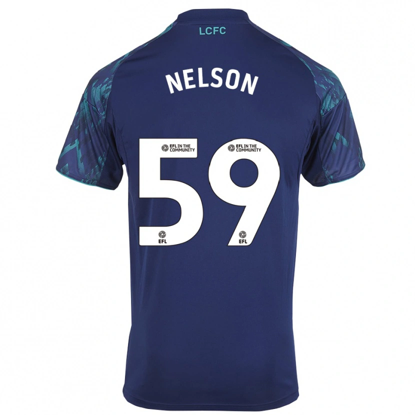Danxen Męski Ronny Nelson #59 Granatowo-Zielono-Biały Wyjazdowa Koszulka 2025/26 Koszulki Klubowe