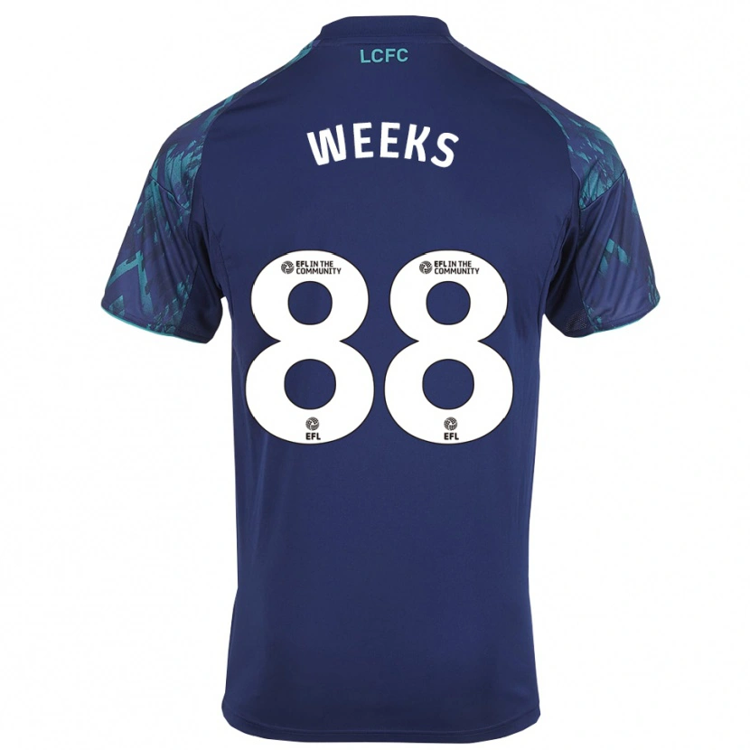 Danxen Męski Tyler Weeks #88 Granatowo-Zielono-Biały Wyjazdowa Koszulka 2025/26 Koszulki Klubowe