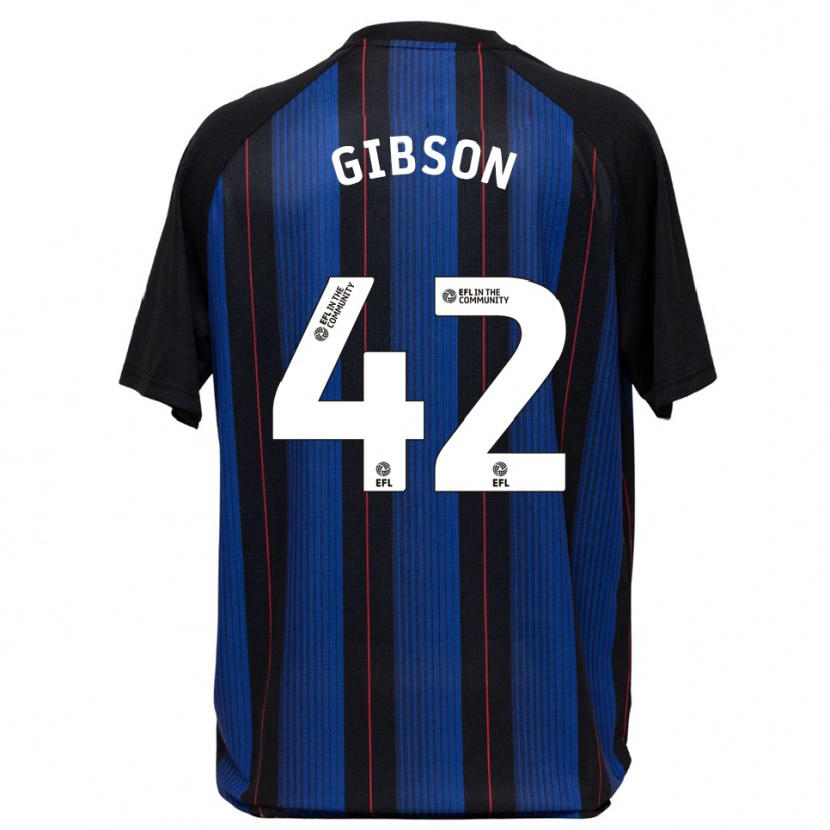 Danxen Męski Joseph Gibson #42 Niebiesko-Czarny Wyjazdowa Koszulka 2025/26 Koszulki Klubowe