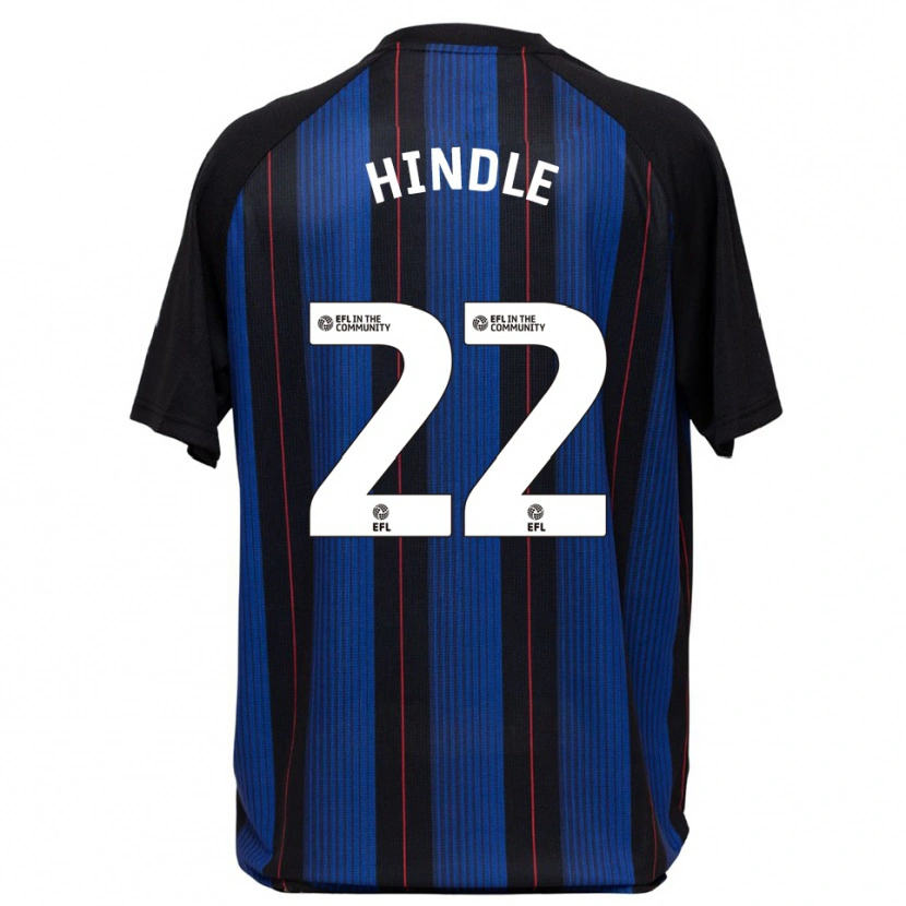 Danxen Męski Rachel Hindle #22 Niebiesko-Czarny Wyjazdowa Koszulka 2025/26 Koszulki Klubowe