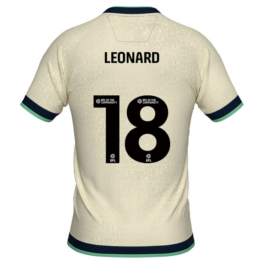 Danxen Męski Ryan Leonard #18 Szampańsko-Granatowy Wyjazdowa Koszulka 2025/26 Koszulki Klubowe