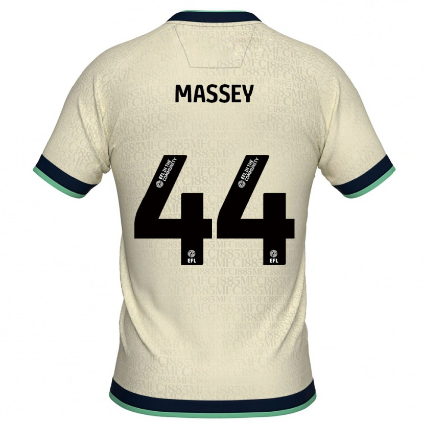 Danxen Męski Alfie Massey #44 Szampańsko-Granatowy Wyjazdowa Koszulka 2025/26 Koszulki Klubowe