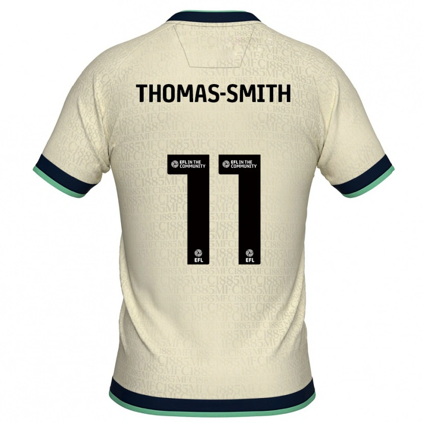 Danxen Męski Jaydon Thomas-Smith #11 Szampańsko-Granatowy Wyjazdowa Koszulka 2025/26 Koszulki Klubowe
