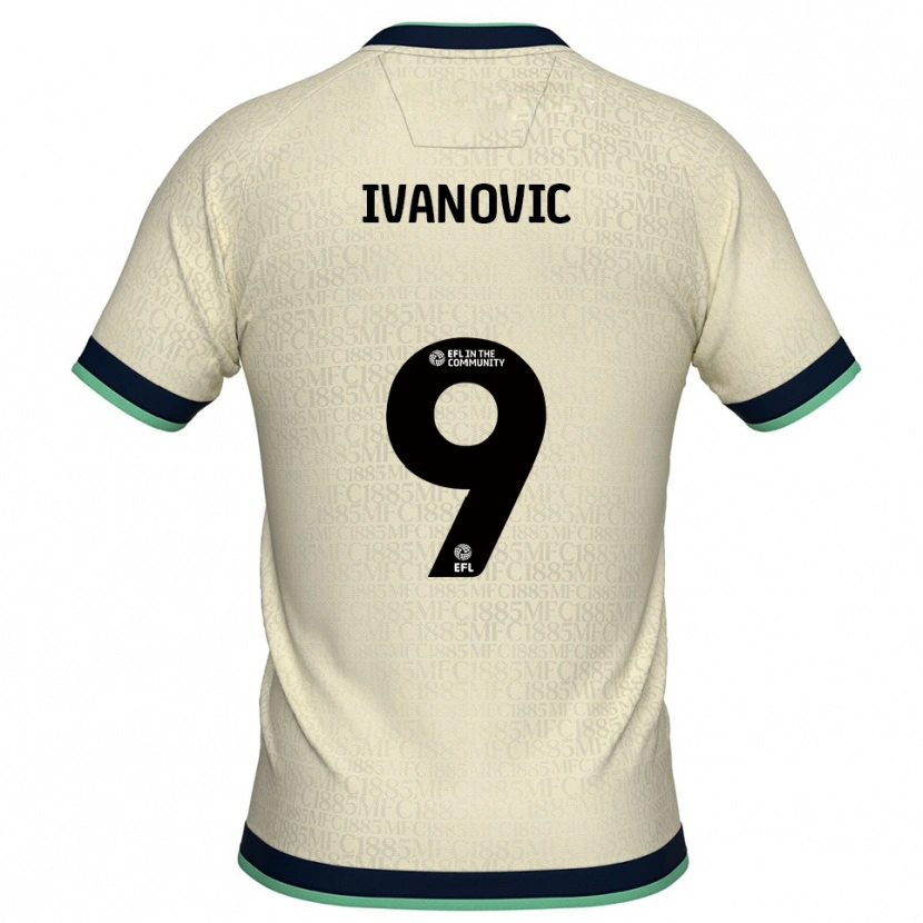 Danxen Męski Mihailo Ivanovic #9 Szampańsko-Granatowy Wyjazdowa Koszulka 2025/26 Koszulki Klubowe