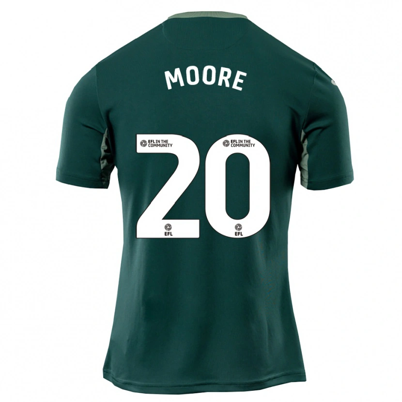 Danxen Męski Isabelle Moore #20 Zielono-Biało-Fioletowy Wyjazdowa Koszulka 2025/26 Koszulki Klubowe