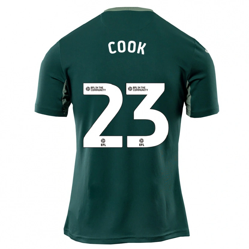 Danxen Męski Olivia Cook #23 Zielono-Biało-Fioletowy Wyjazdowa Koszulka 2025/26 Koszulki Klubowe