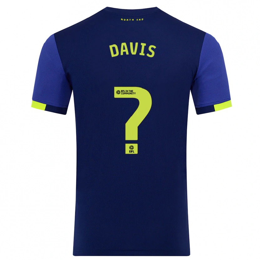 Danxen Męski Tommy Davis #0 Granatowo-Żółty Wyjazdowa Koszulka 2025/26 Koszulki Klubowe