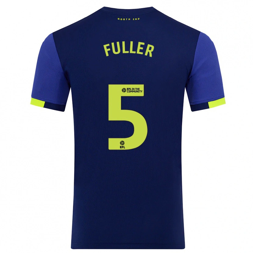 Danxen Męski Olivia Fuller #5 Granatowo-Żółty Wyjazdowa Koszulka 2025/26 Koszulki Klubowe