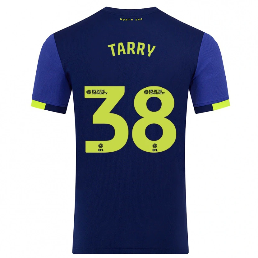 Danxen Męski Troy Tarry #38 Granatowo-Żółty Wyjazdowa Koszulka 2025/26 Koszulki Klubowe