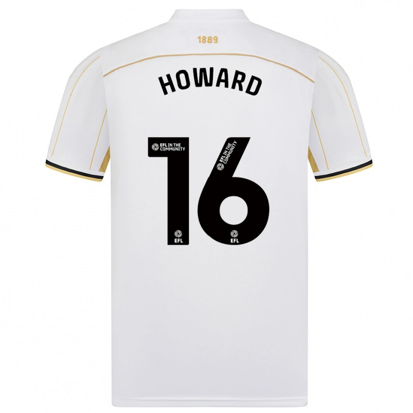Danxen Męski Theo Howard #16 Biało-Złoty Wyjazdowa Koszulka 2025/26 Koszulki Klubowe