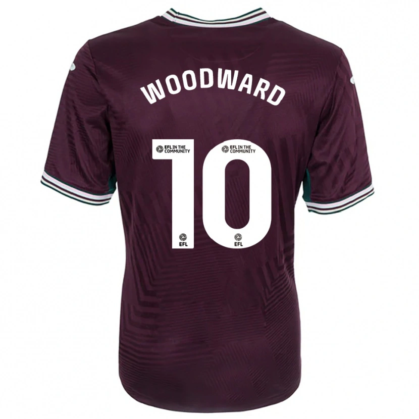 Danxen Męski Thomas Woodward #10 Rdzawy Czerwono-Biały Wyjazdowa Koszulka 2025/26 Koszulki Klubowe