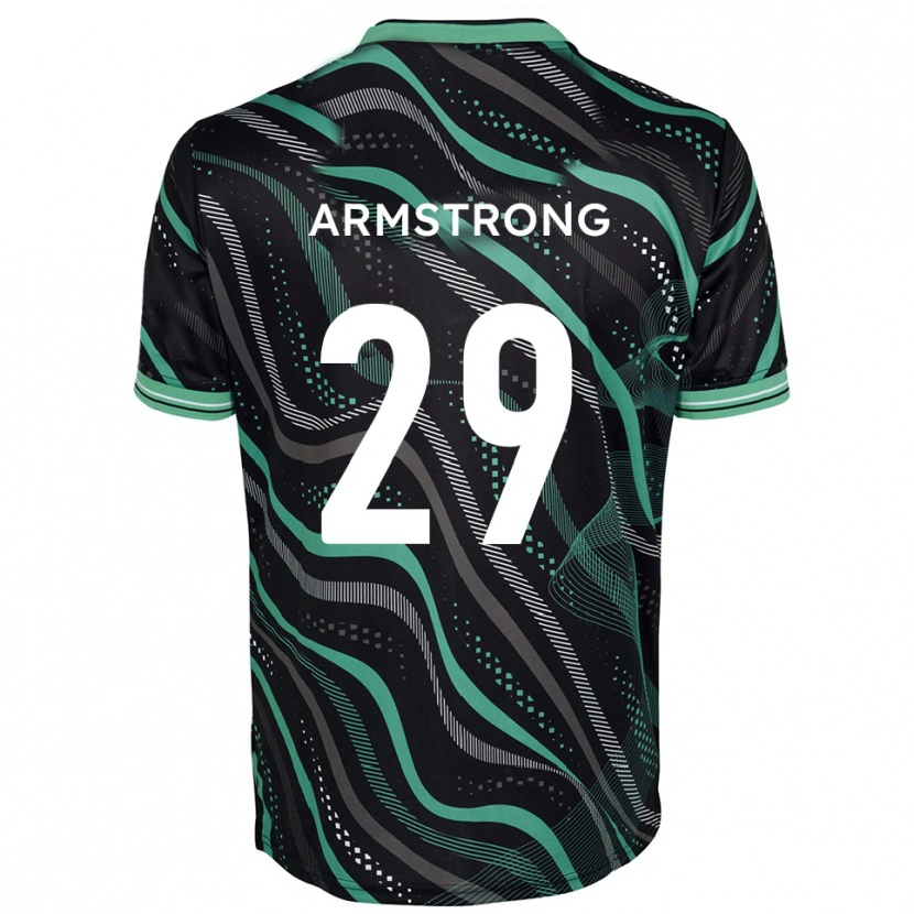 Danxen Męski Luke Armstrong #29 Czarno-Zielony Wyjazdowa Koszulka 2025/26 Koszulki Klubowe