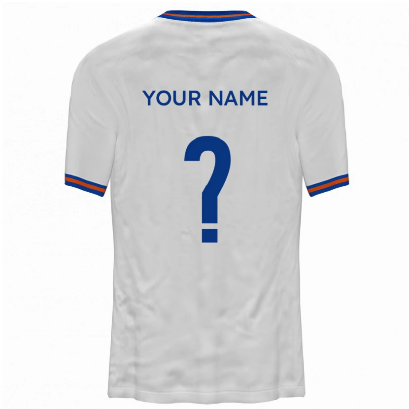 Danxen Męski Twoje Imię #0 Biało-Niebieski Wyjazdowa Koszulka 2025/26 Koszulki Klubowe