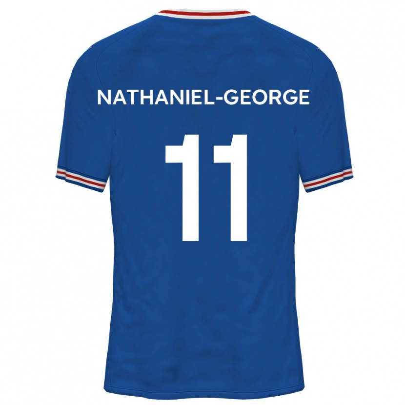 Danxen Męski Ashley Nathaniel-George #11 Jasnoniebieski Wyjazdowa Koszulka 2025/26 Koszulki Klubowe