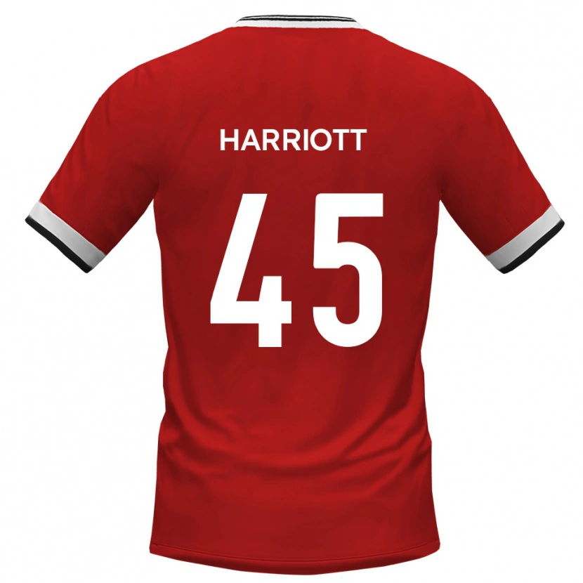 Danxen Męski Callum Harriott #45 Biało-Czarny Wyjazdowa Koszulka 2025/26 Koszulki Klubowe