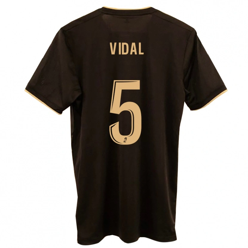 Danxen Męski Clément Vidal #5 Niebiesko-Czerwony Wyjazdowa Koszulka 2025/26 Koszulki Klubowe