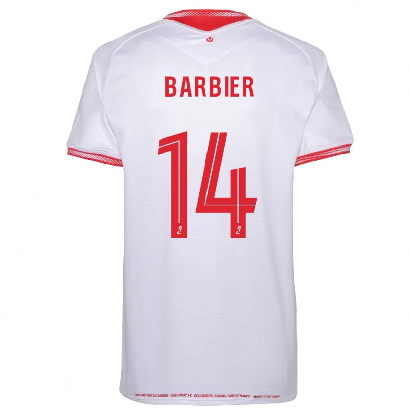Danxen Męski Hugo Barbier #14 Czarno-Czerwony Wyjazdowa Koszulka 2025/26 Koszulki Klubowe