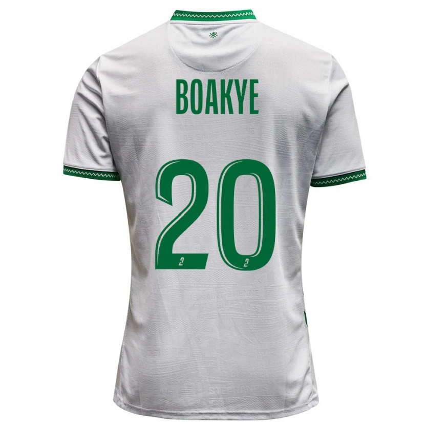 Danxen Męski Augustine Boakye #20 Biało-Zielony Wyjazdowa Koszulka 2025/26 Koszulki Klubowe