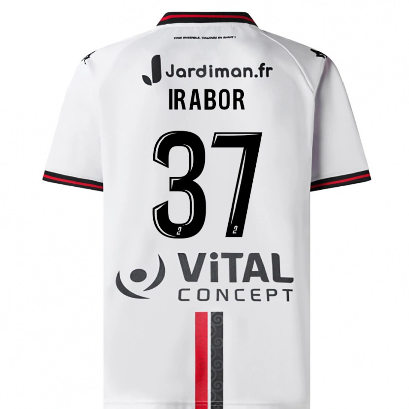 Danxen Męski Brown Irabor #37 Biało-Czerwony Wyjazdowa Koszulka 2025/26 Koszulki Klubowe
