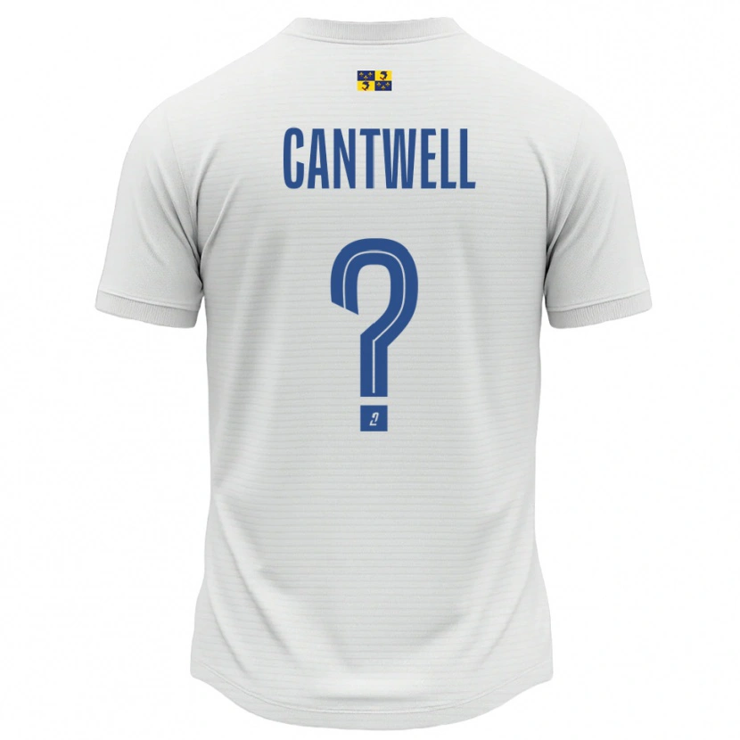 Danxen Męski Anna Cantwell #0 Biało-Niebieski Wyjazdowa Koszulka 2025/26 Koszulki Klubowe