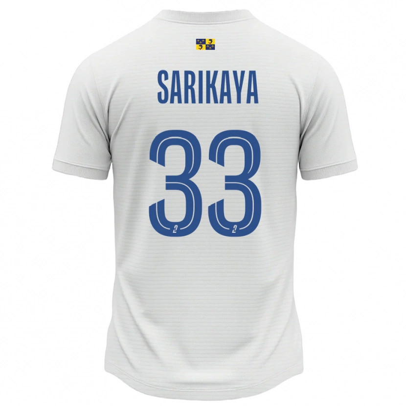 Danxen Męski Efe Sarıkaya #33 Biało-Niebieski Wyjazdowa Koszulka 2025/26 Koszulki Klubowe