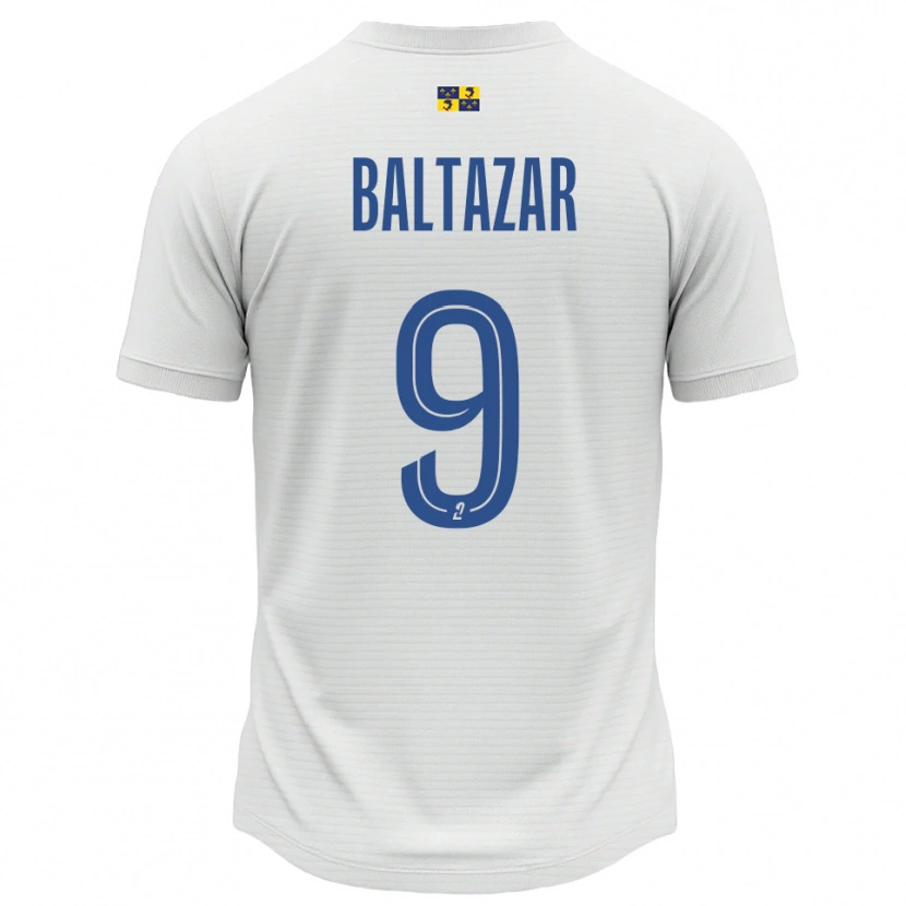 Danxen Męski Jarod Baltazar #9 Biało-Niebieski Wyjazdowa Koszulka 2025/26 Koszulki Klubowe