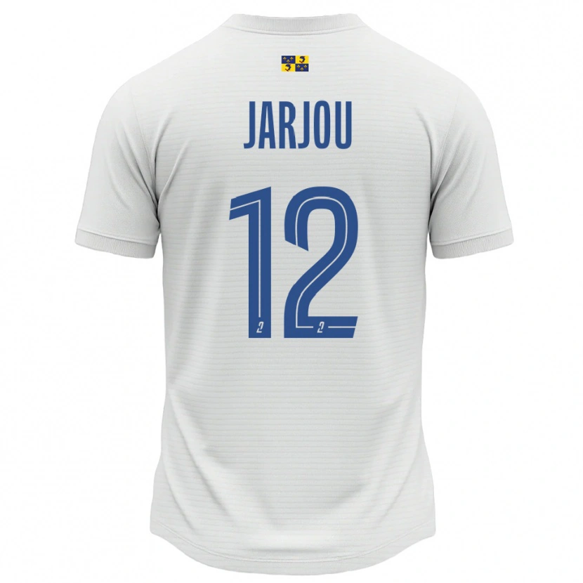 Danxen Męski Lamine Jarjou #12 Biało-Niebieski Wyjazdowa Koszulka 2025/26 Koszulki Klubowe
