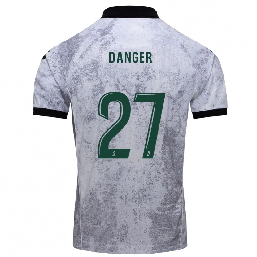 Danxen Męski Bradley Danger #27 Biało-Czarny Wyjazdowa Koszulka 2025/26 Koszulki Klubowe
