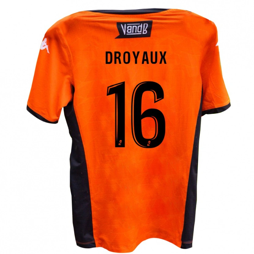 Danxen Męski Lucas Droyaux #16 Biało-Czarny Wyjazdowa Koszulka 2025/26 Koszulki Klubowe