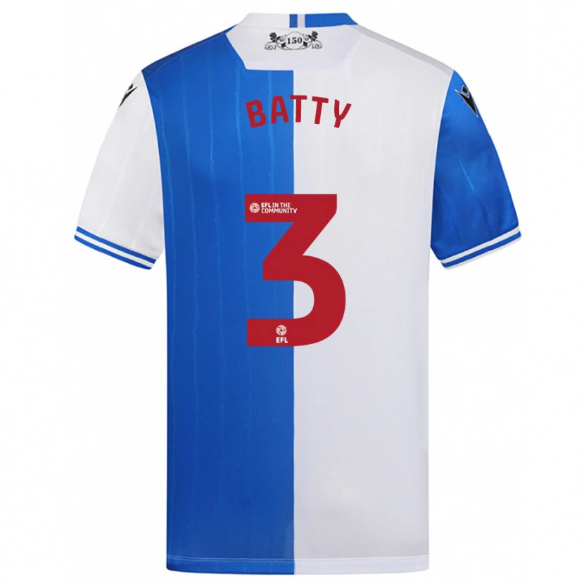 Danxen Kobiety Jake Batty #3 Niebiesko-Biały Domowa Koszulka 2025/26 Koszulki Klubowe