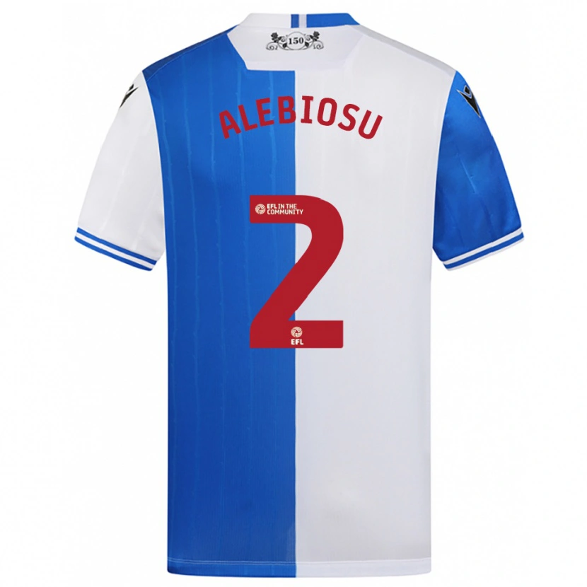 Danxen Kobiety Ryan Alebiosu #2 Niebiesko-Biały Domowa Koszulka 2025/26 Koszulki Klubowe
