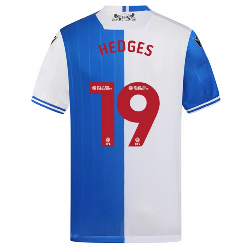Danxen Kobiety Ryan Hedges #19 Niebiesko-Biały Domowa Koszulka 2025/26 Koszulki Klubowe