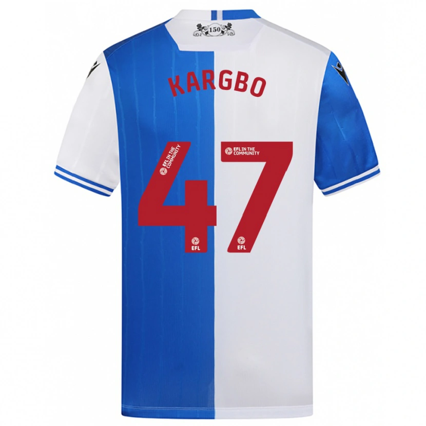 Danxen Kobiety Augustus Kargbo #47 Niebiesko-Biały Domowa Koszulka 2025/26 Koszulki Klubowe