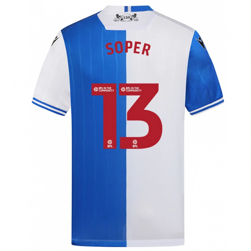 Danxen Kobiety Poppy Soper #13 Niebiesko-Biały Domowa Koszulka 2025/26 Koszulki Klubowe
