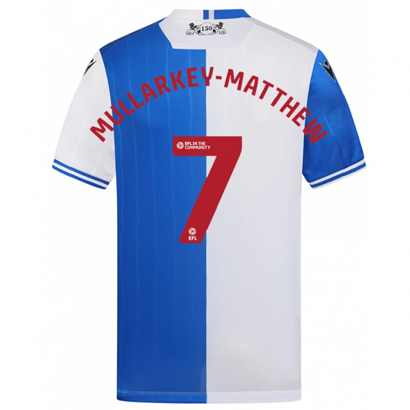Danxen Kobiety Lorenze Mullarkey-Matthews #7 Niebiesko-Biały Domowa Koszulka 2025/26 Koszulki Klubowe