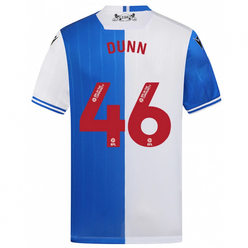 Danxen Kobiety Isaac Dunn #46 Niebiesko-Biały Domowa Koszulka 2025/26 Koszulki Klubowe