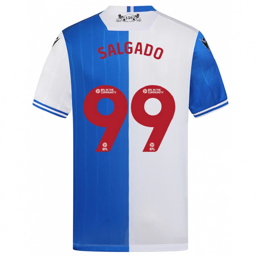Danxen Kobiety Shanell Salgado #99 Niebiesko-Biały Domowa Koszulka 2025/26 Koszulki Klubowe