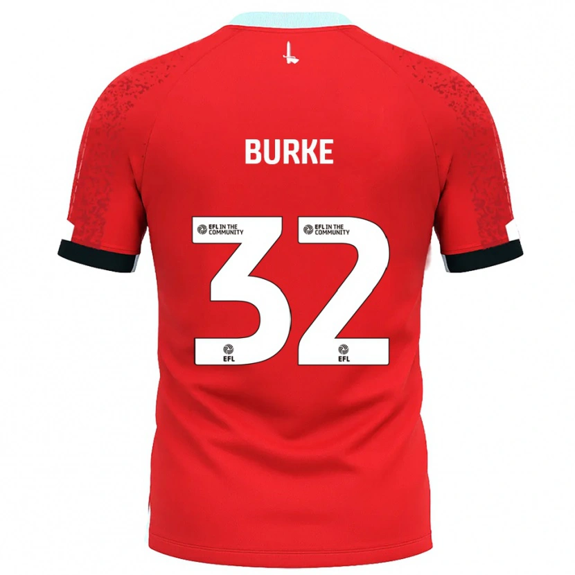 Danxen Kobiety Reece Burke #32 Czerwono-Biały Domowa Koszulka 2025/26 Koszulki Klubowe