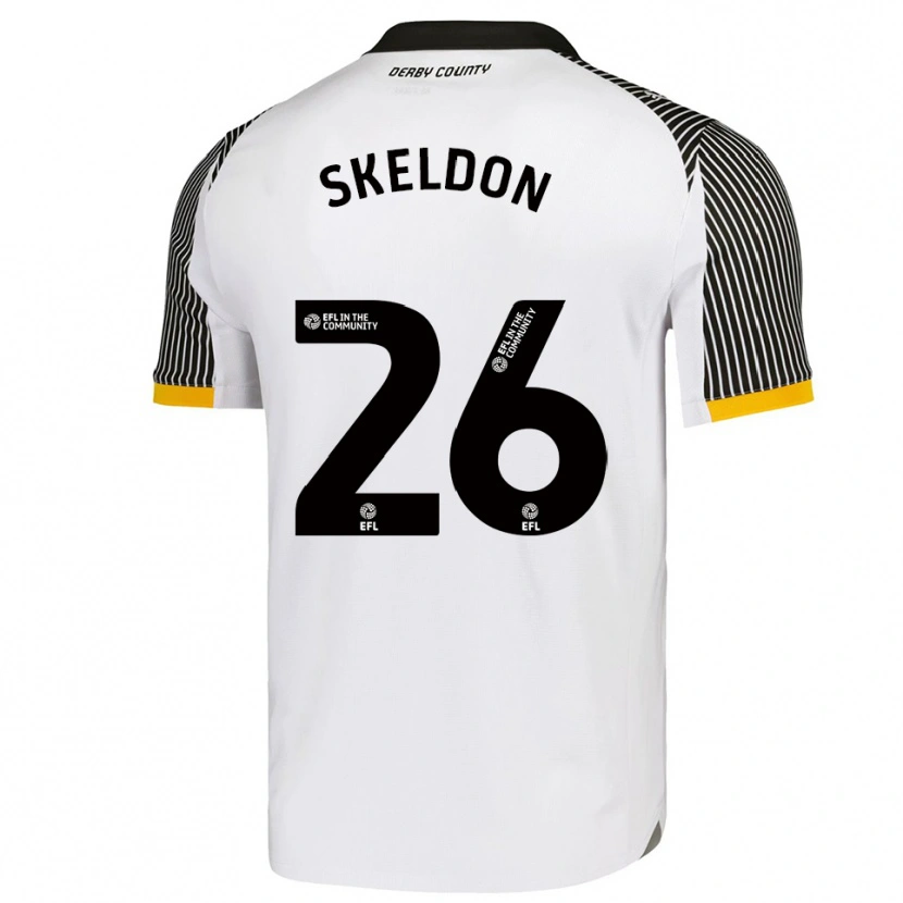 Danxen Kobiety Lily Skeldon #26 Biało-Czarny Domowa Koszulka 2025/26 Koszulki Klubowe