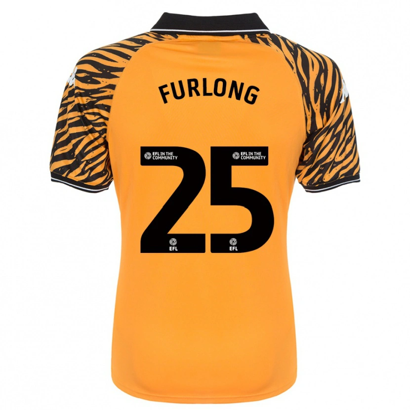 Danxen Kobiety James Furlong #25 Pomarańczowo-Czarny Domowa Koszulka 2025/26 Koszulki Klubowe