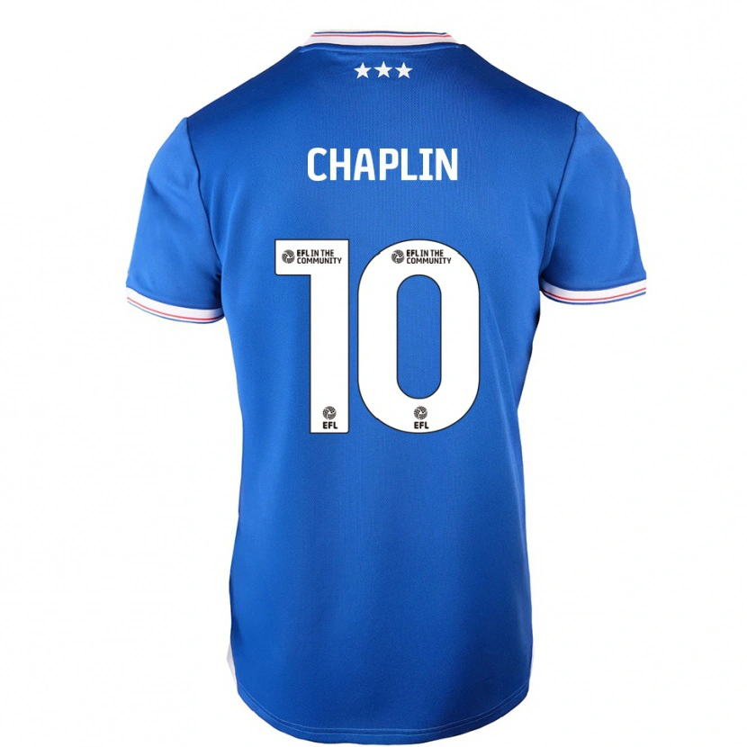 Danxen Kobiety Conor Chaplin #10 Niebiesko-Biały Domowa Koszulka 2025/26 Koszulki Klubowe
