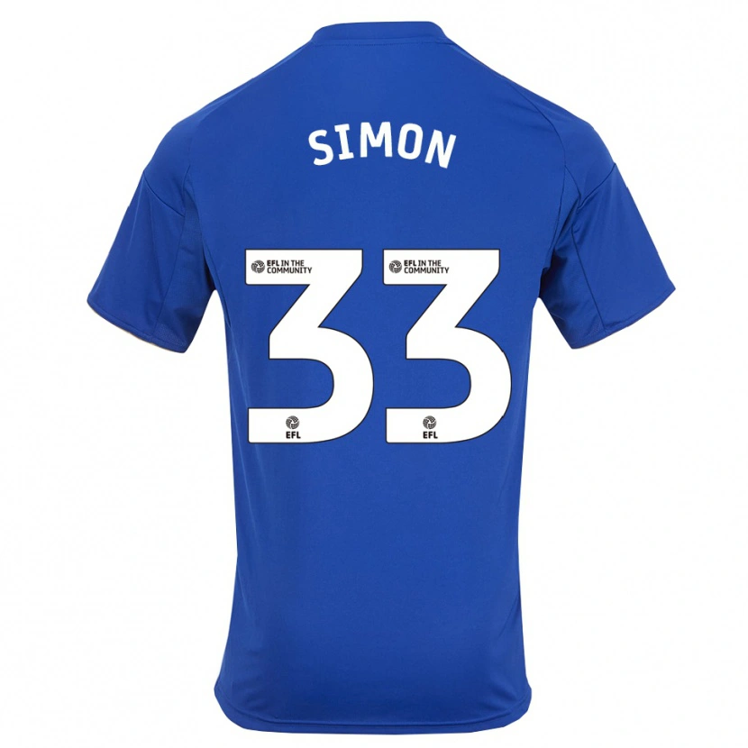 Danxen Kobiety Erin Simon #33 Niebiesko-Złoty Domowa Koszulka 2025/26 Koszulki Klubowe
