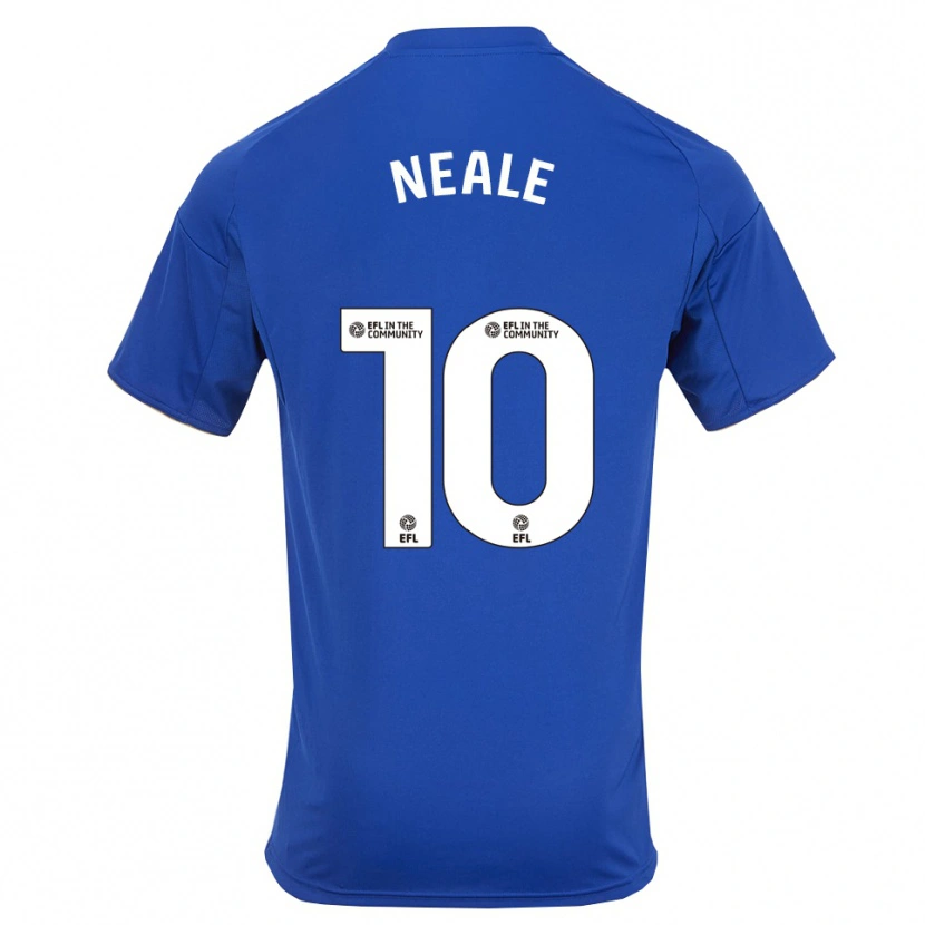 Danxen Kobiety Tommy Neale #10 Niebiesko-Złoty Domowa Koszulka 2025/26 Koszulki Klubowe